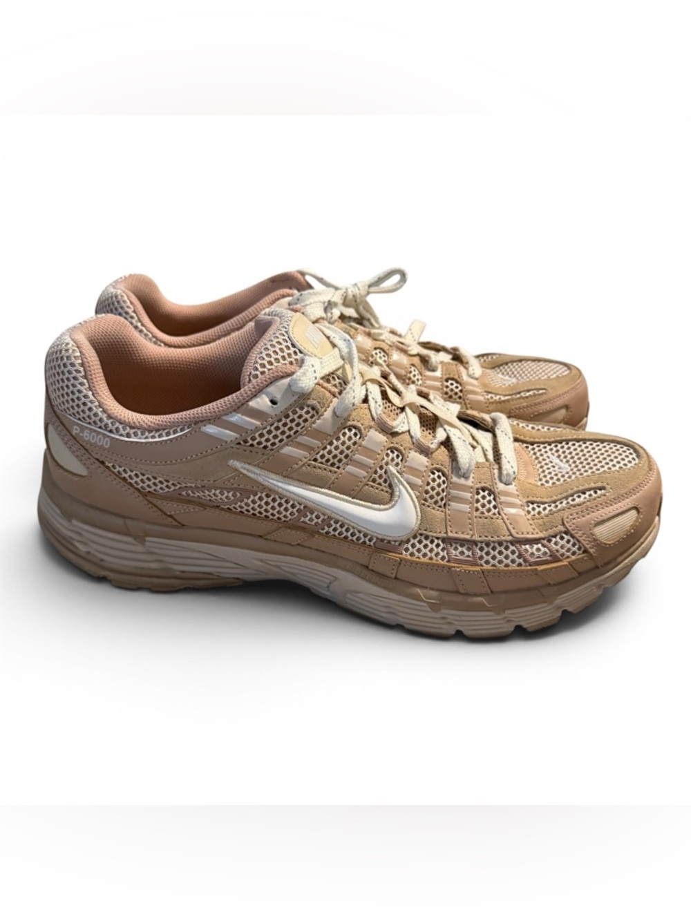 B27 Nike P-6000 Shoes Mens Size 14 Beige Athletic Sneaker FZ4137-200